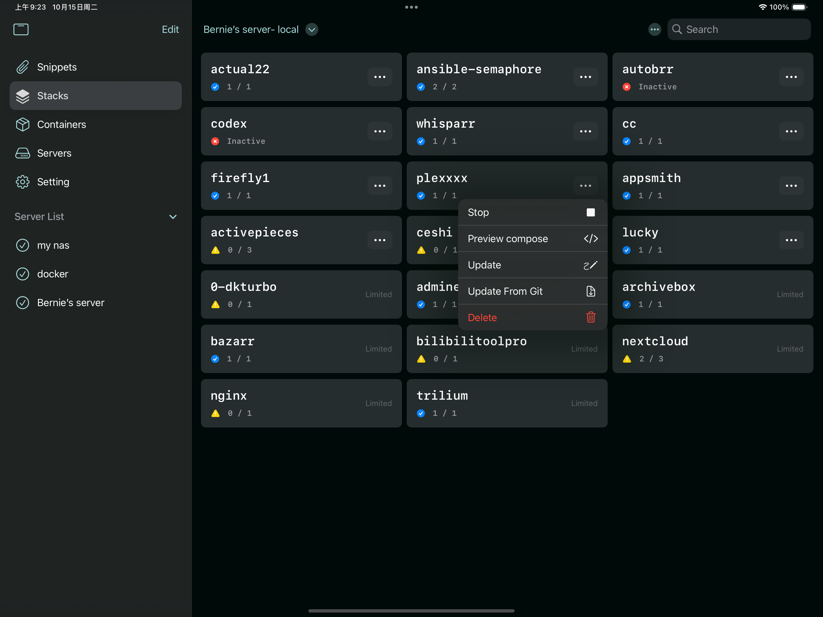 Yomo: Docker & Portainer