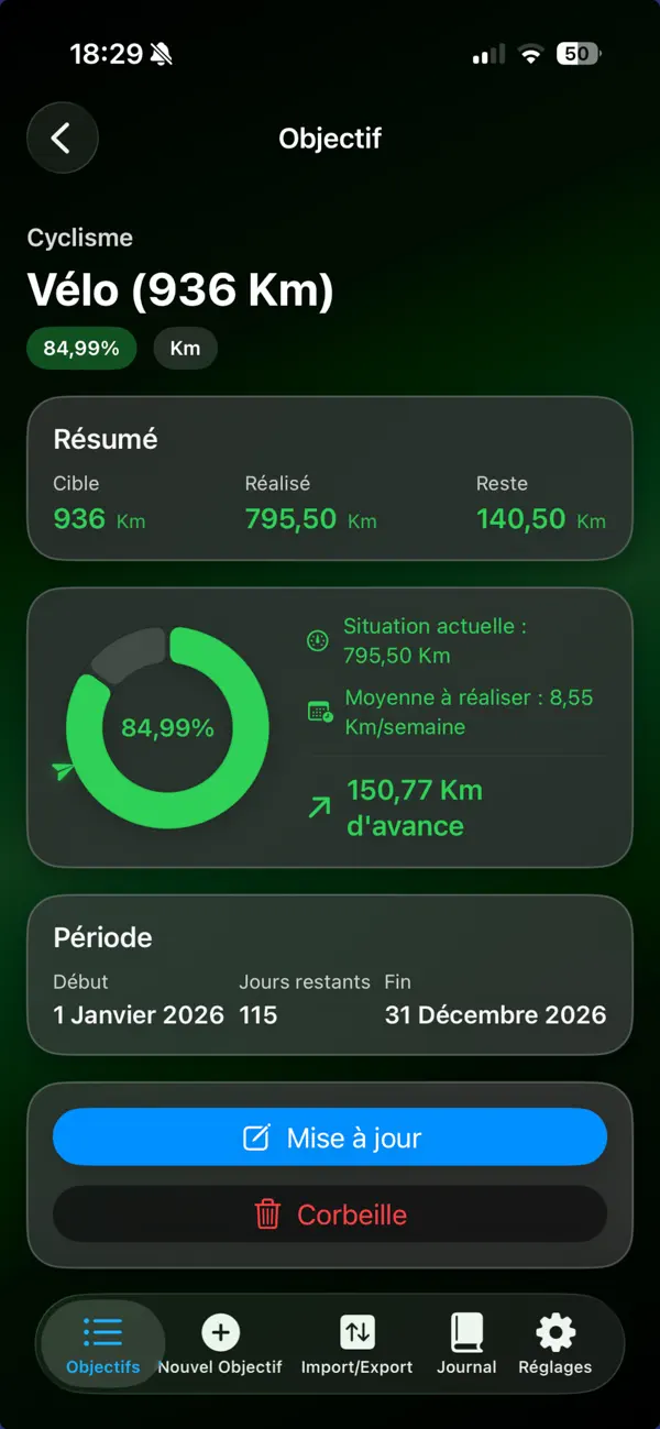 Screenshot #3 pour Achieve Your Sporting Goals