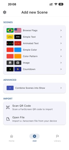 FanScreen: Flags, Text, Colors screenshot