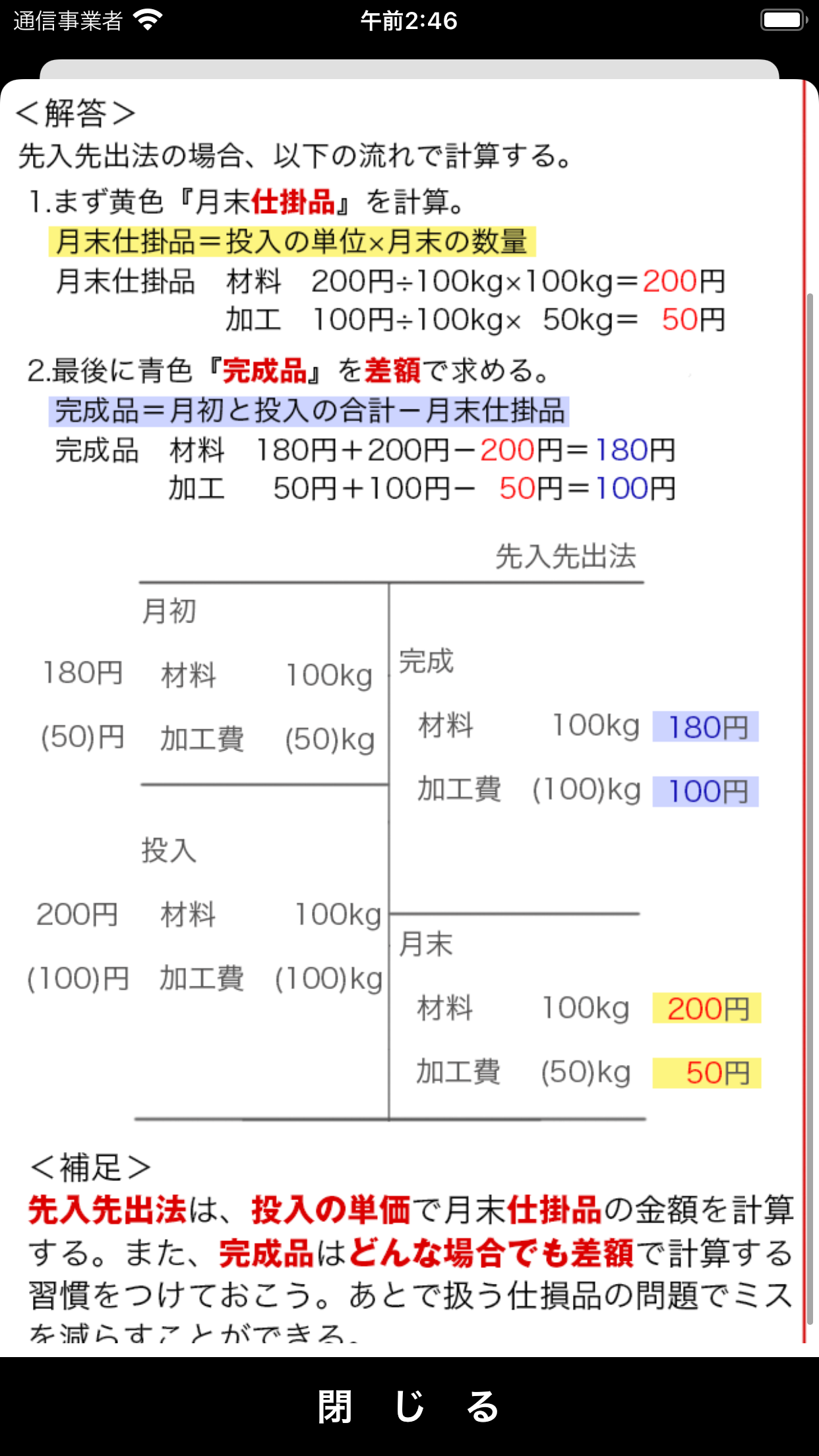 パブロフ簿記２級工業簿記