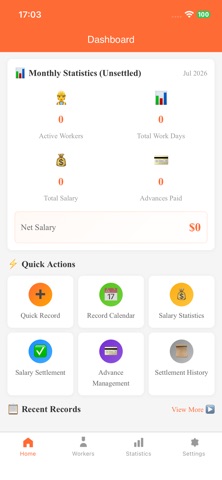 Work Log - Payroll Timesheet Screenshot 1 of 5
