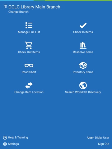 Digby® by OCLC® iPad screenshot