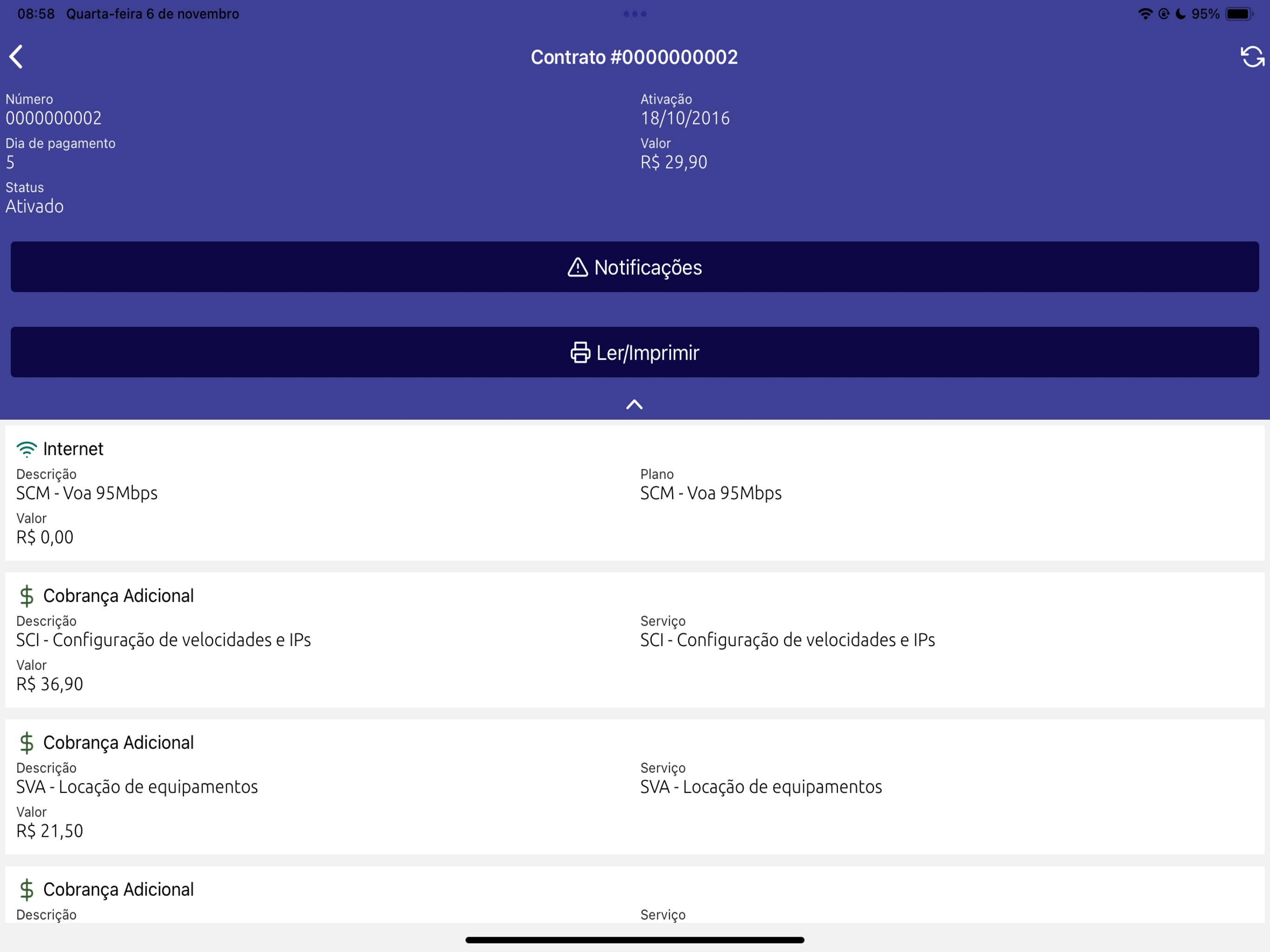 WSNet Internet e Dados