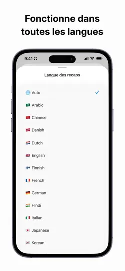 Capture d'écran de Recap: IA Pour Réunions sur iPhone 5