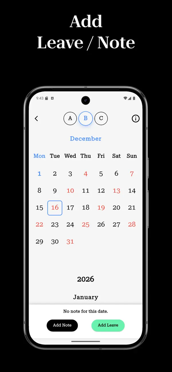 #6. Fire Shift Plan (iOS) Ved: Burak Akyol
