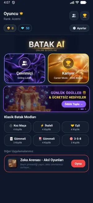 Batak AI- Online & İnternetsiz screenshot 4