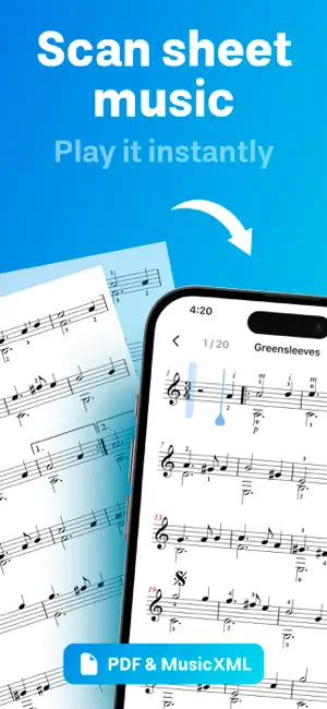 Sheets Music Scanner & Reader screenshot 1
