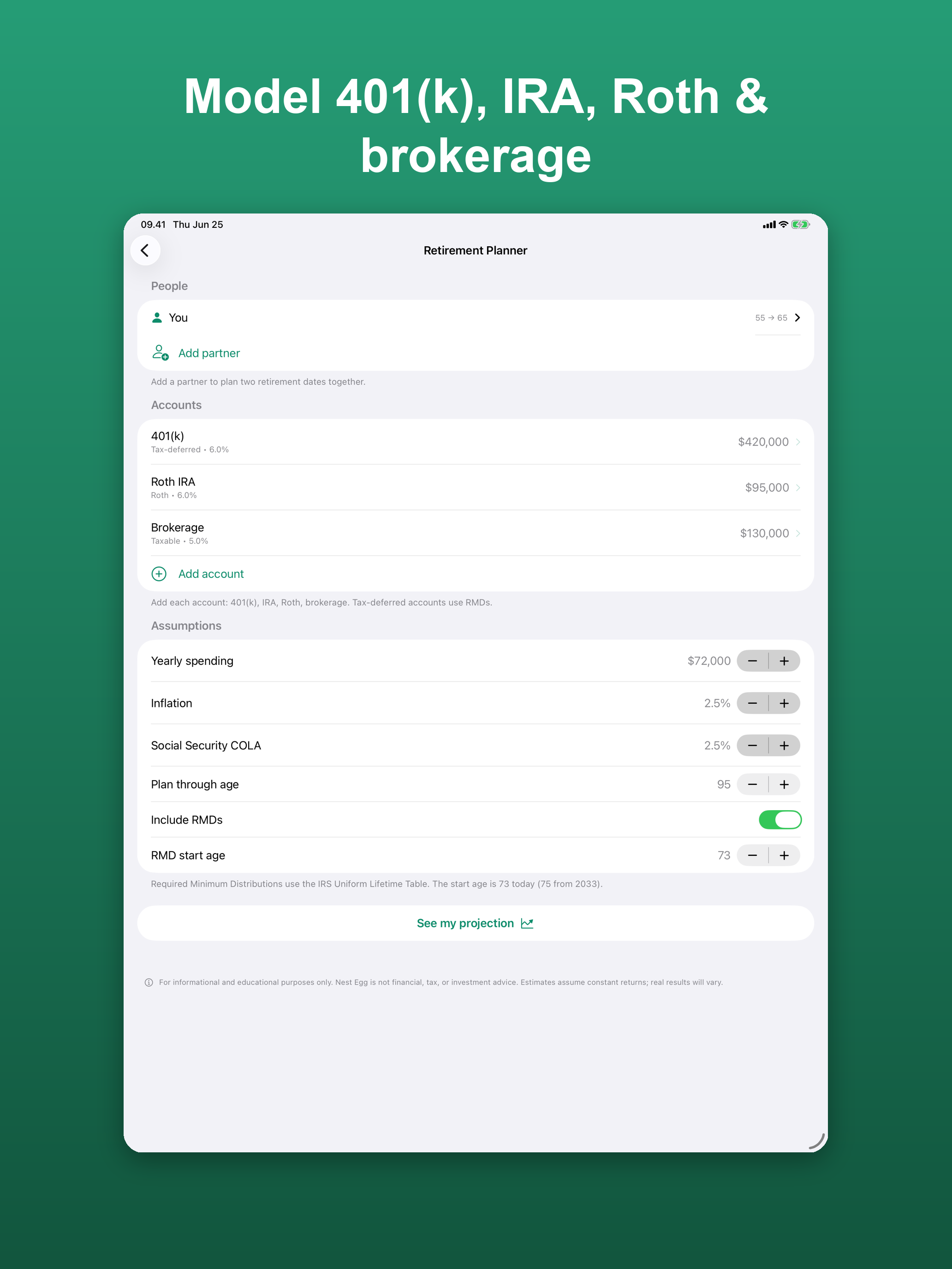 Retirement Calculator Nest Egg screenshot 16