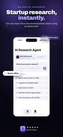 AI Research Agent – Startup AI Screenshot 1 of 5