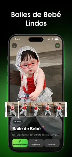 Captura de pantalla de ClawDance: Dance AI Video Edit en iPhone 5