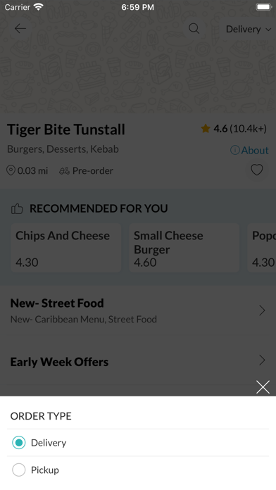 TIGER BITE FAST FOOD Screenshot