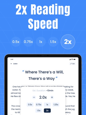 Text to Speech, Voice Reader iPad screenshot