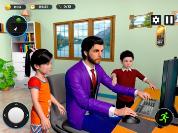 Single Dad Games Happy Family iPad screenshot