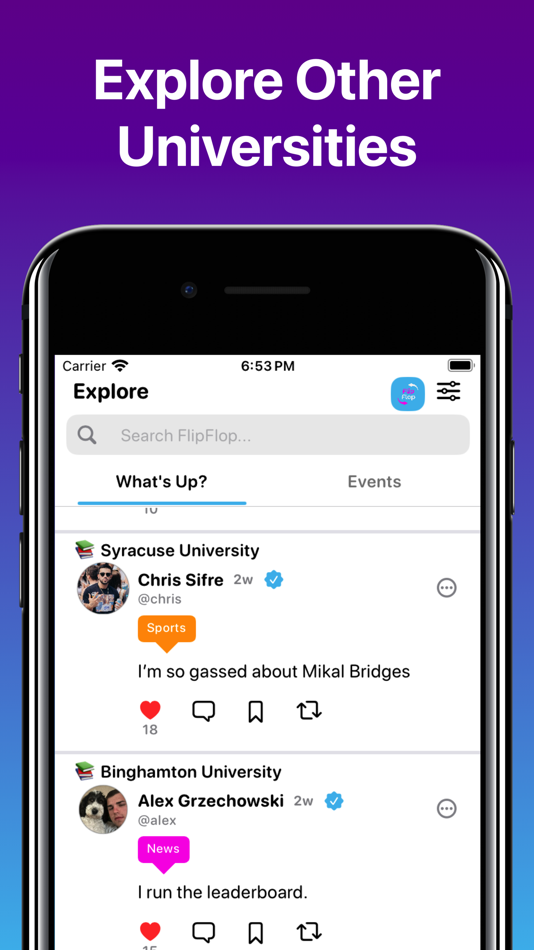 #6. FlipFlop: Campus Connect (iOS) 由: Griz