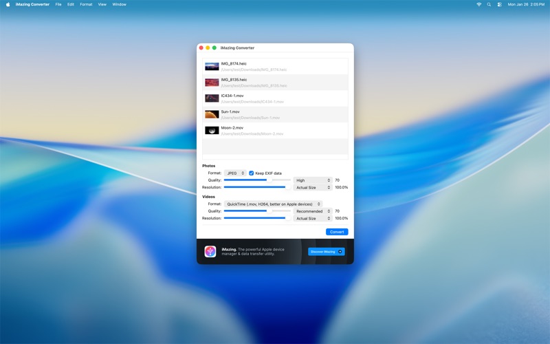 Screenshot #2 pour iMazing Converter