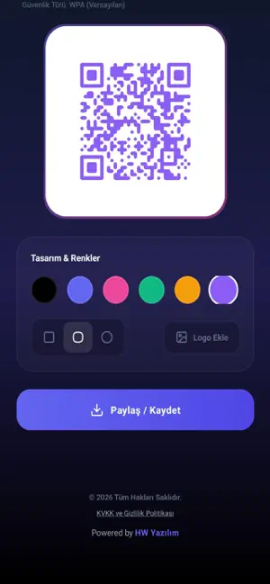 HW QR Generator screenshot 2