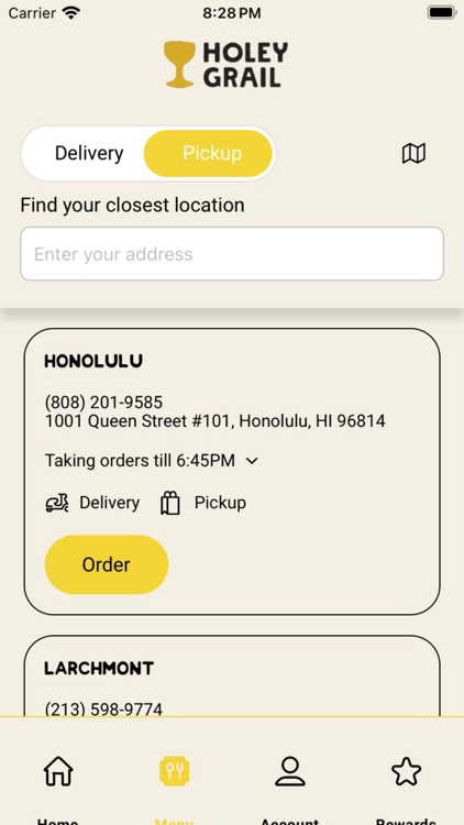 Holey Grail Donuts App