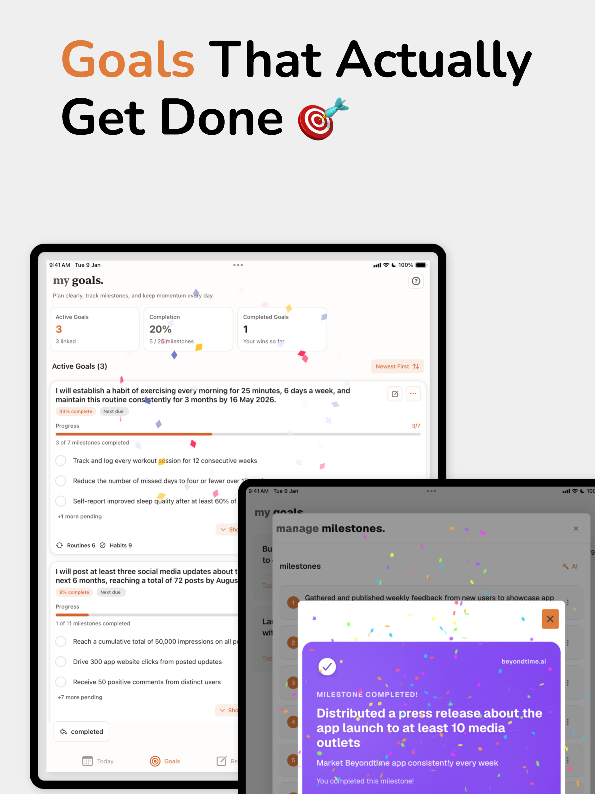 Beyond Time: Achieve Anything