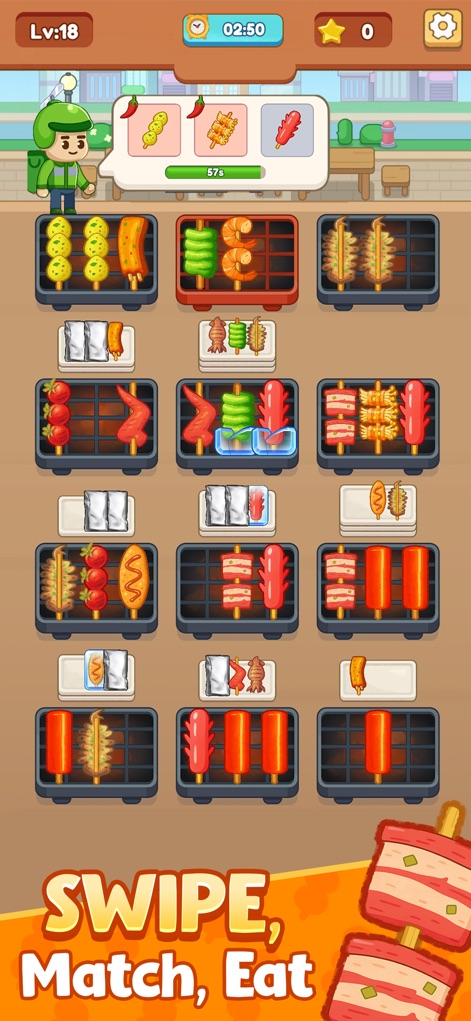 Skewer BBQ: Sort & Grill - Games App | MWM