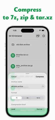 TAR GZ & XZ Extract Screenshot 3 of 4
