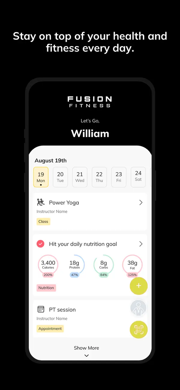Screenshot #2 pour Fusion Fitness PT