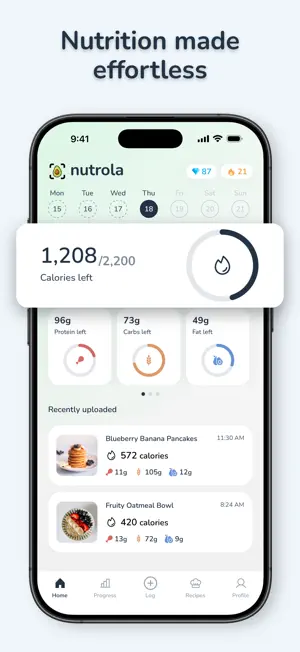 Nutrola: AI Calorie Counter screenshot 1
