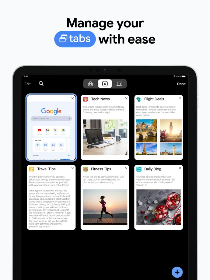 Google Chrome iPad screenshot 5
