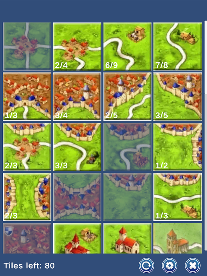 Carcassonne Tiles Counter