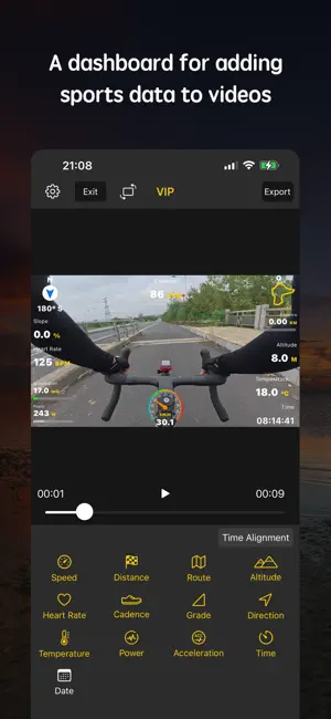 Cycling Dash-Data video tool screenshot 1