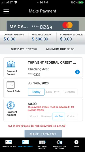 ThriventCU Credit Card screenshot 4