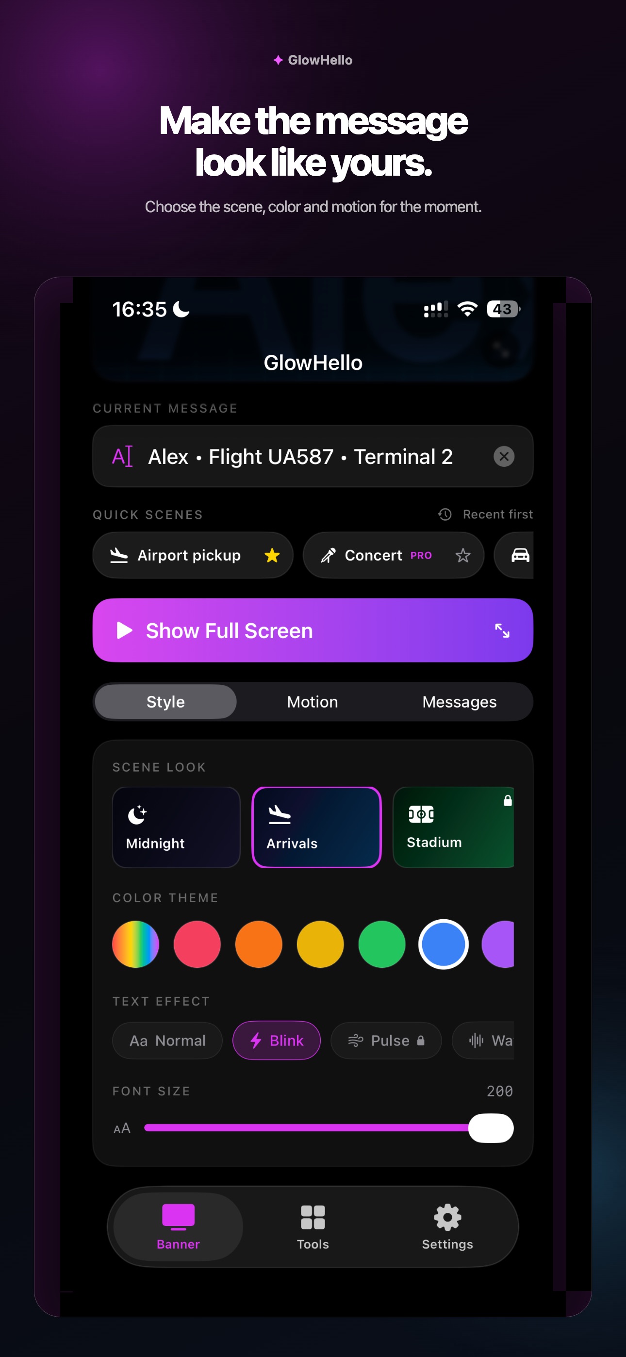 Screenshot 4 of GlowHello: LED Sign