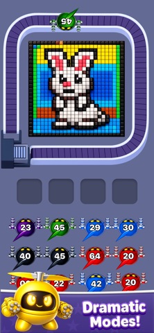Robot Pixel Shooter Puzzle iPhone screenshot