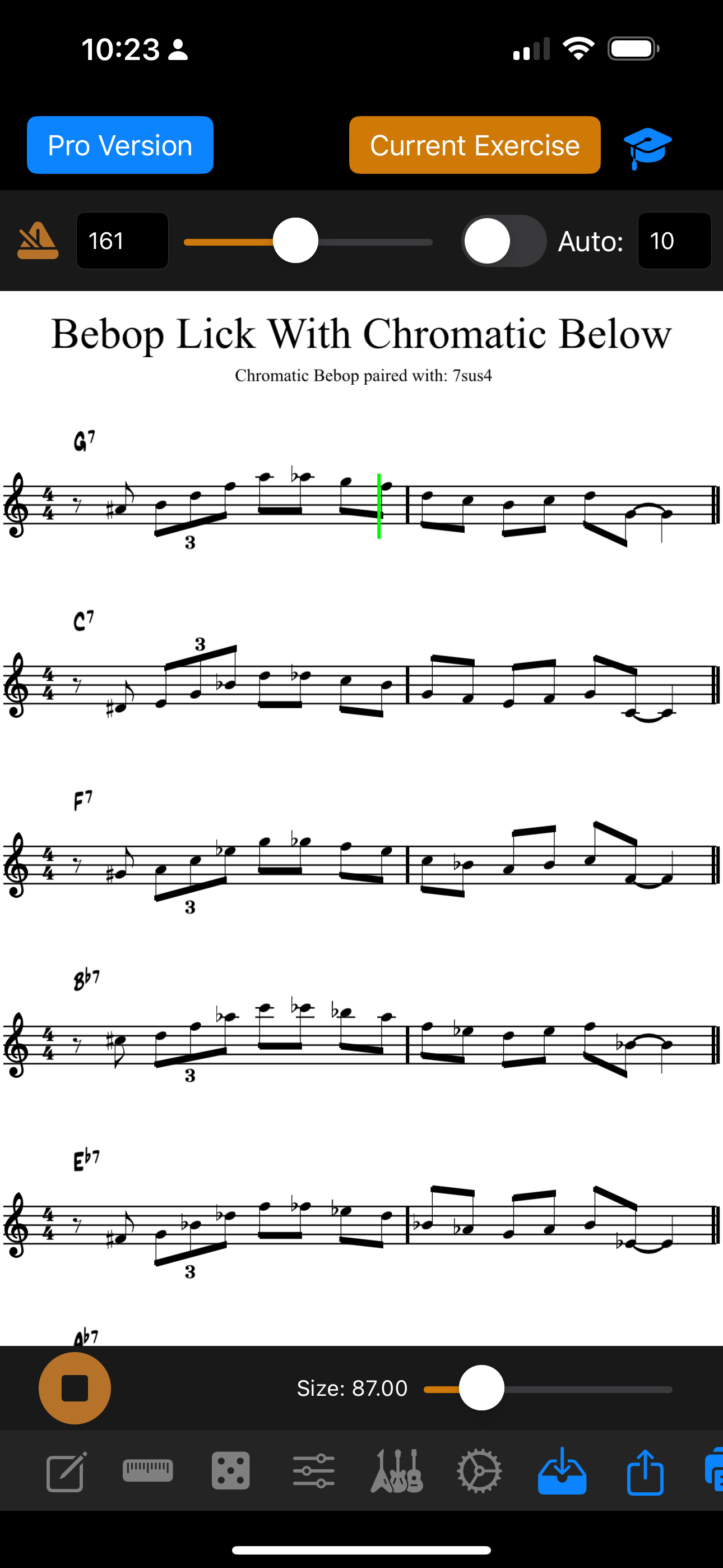 Tessitura Pro Scales