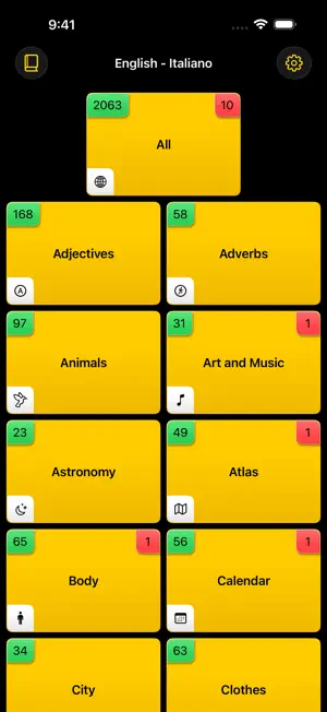 Flashcard Italian screenshot 1