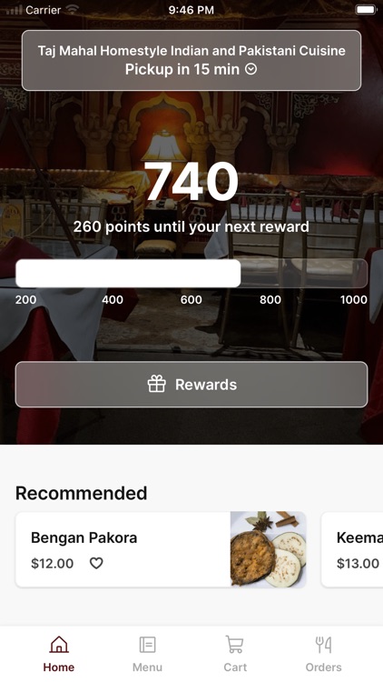 Taj Mahal Homestyle Indian