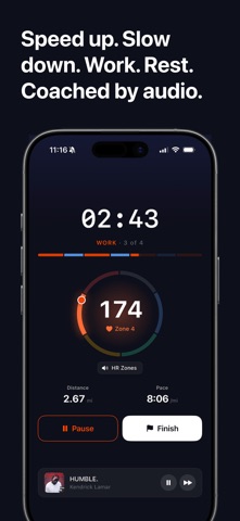RunBeat: Audio Running Coach iPhone screenshot