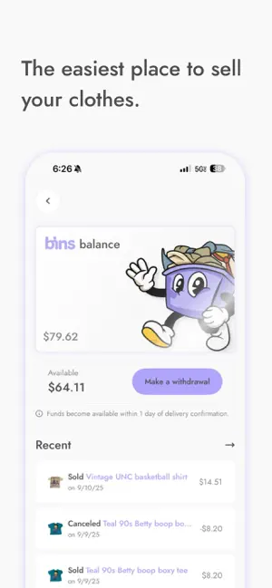 Bins | Shop, Sell, Share screenshot 3