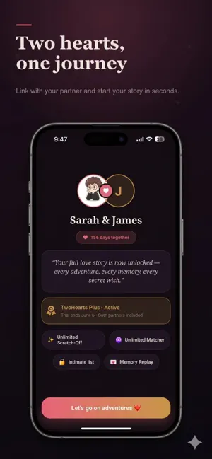 TwoHearts: Bucket List App screenshot 1