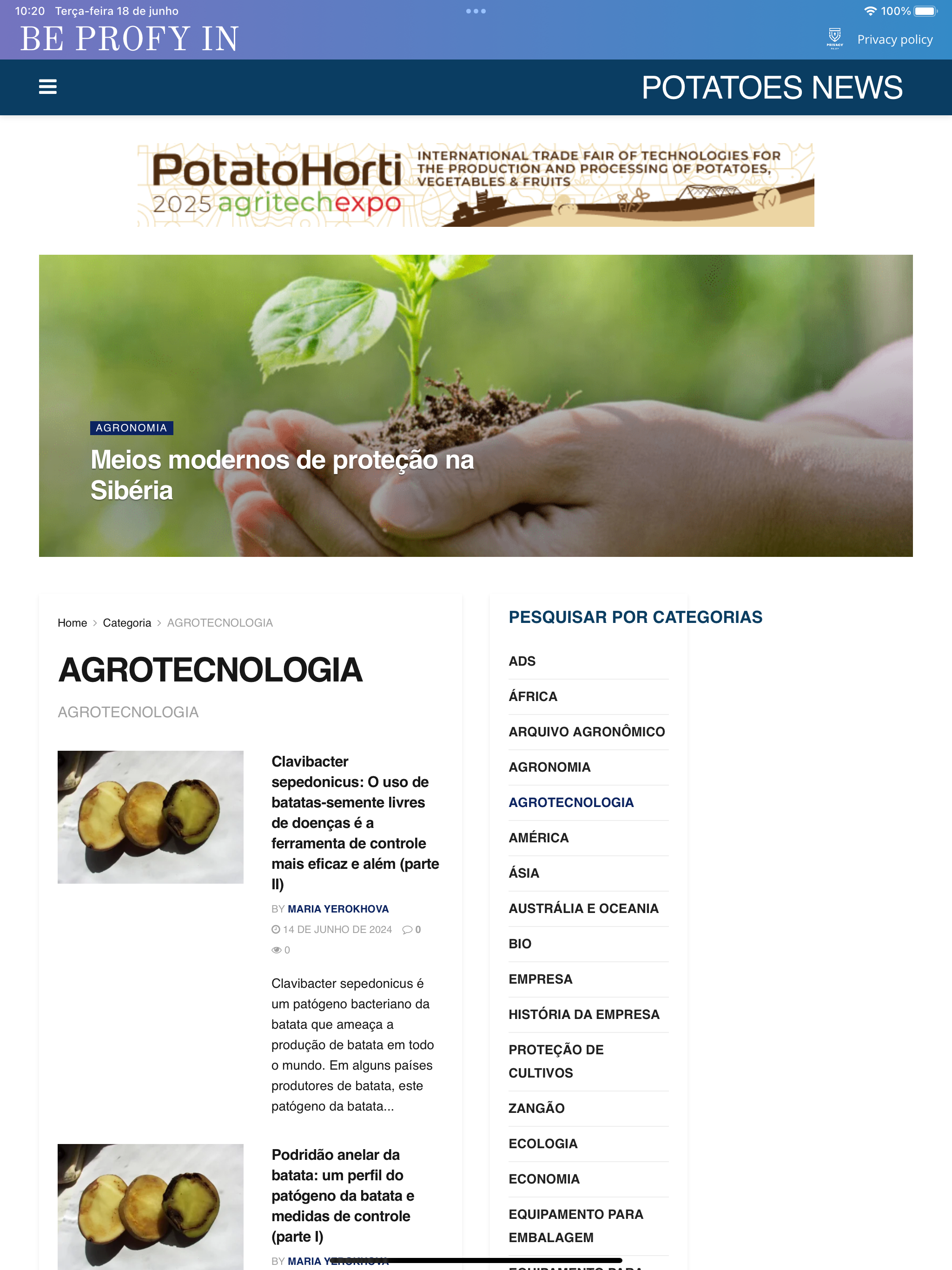 POTATOES NEWS
