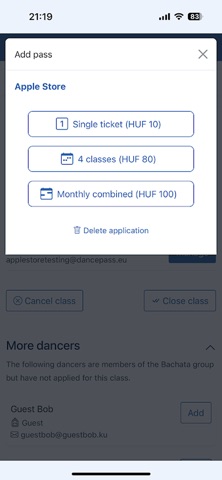 MaxPass: Classes & Events Screenshot 4 of 7