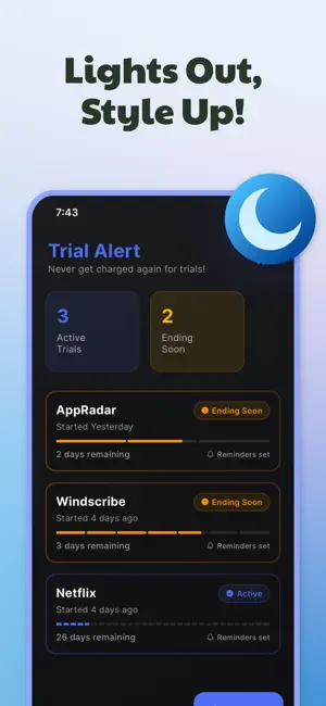Trial Alert: Avoid Auto Bills screenshot 3