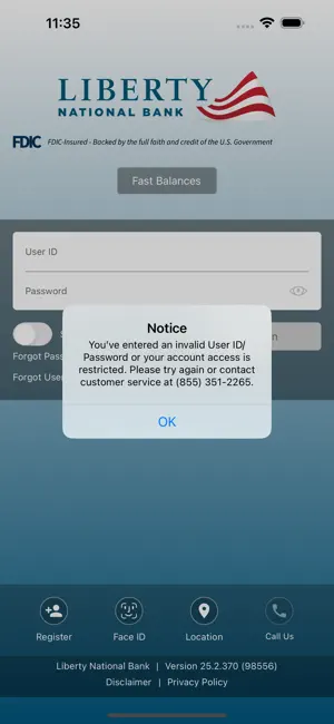myLiberty Mobile Banking screenshot 1