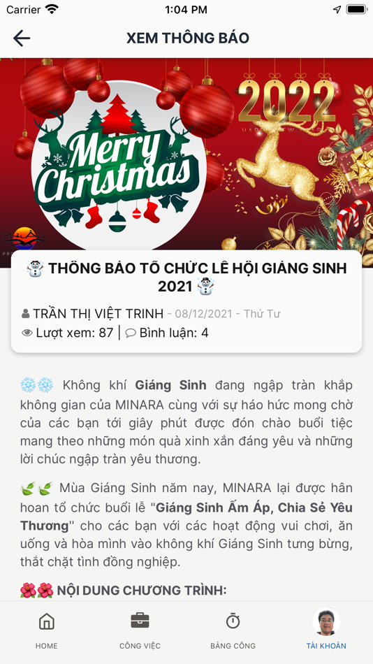 #6. iTimer - Chấm công online (iOS) 由: Minara Business Consulting