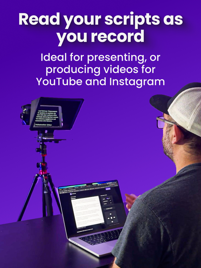 Telepromptly for video creator