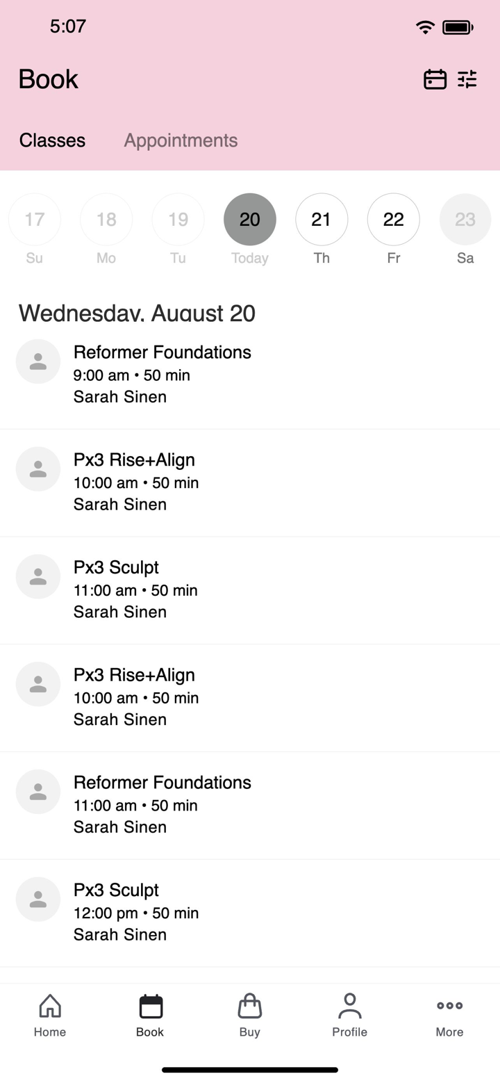 Pilates x Three screenshot 2