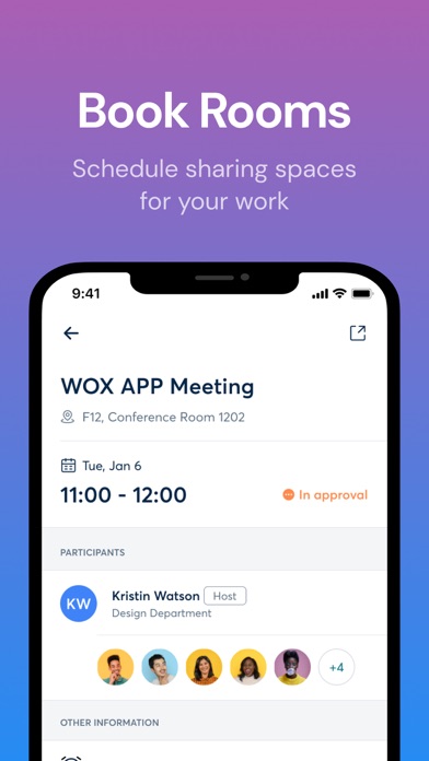 WOX - Book Rooms and Desks Screenshot