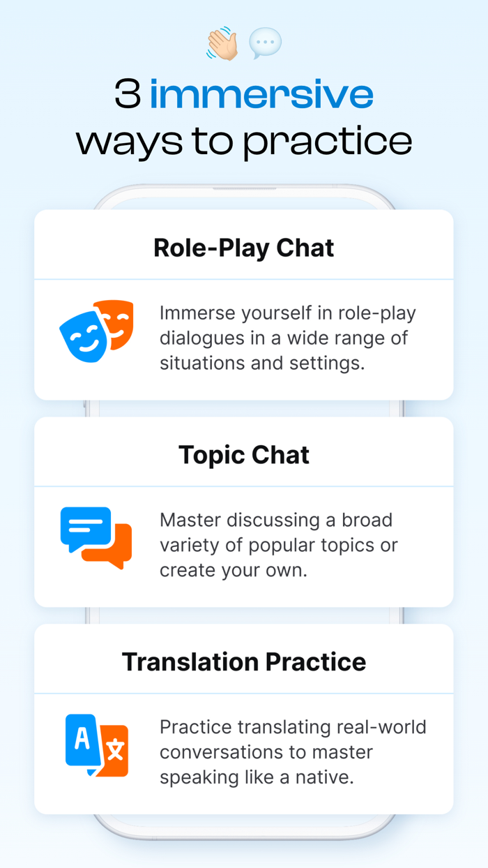 AI Language Practice - Bubblz