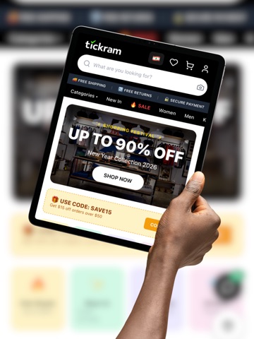 Tickram iPad screenshot