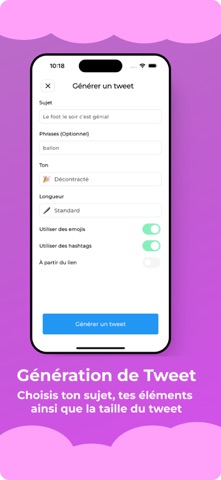 Tweet AI Generator iPhone screenshot