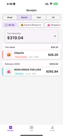Receipt Store: Track & manage screenshot